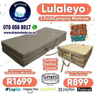 NEW Mattresses from R499 to R1599. Single to queen