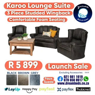 3 or 4 Piece Lounge Suite on Sale from R5599