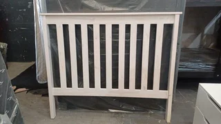 Double white wooden Headboard for only R1699