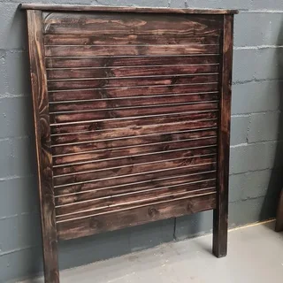 Single Black Wooden Headboard only R1199