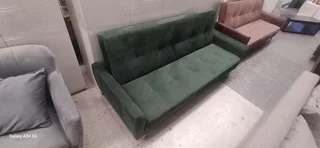 Citi sleeper couch velvet green