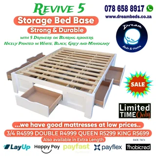 Storage Beds feom R3099 - All sizes