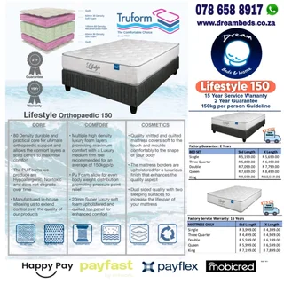 Pine Divan Base &#43; Headboard - DBL - Black - R3 999