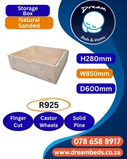 Pine Divan Base &#43; Headboard - 3Q - Light Oak - R3 299