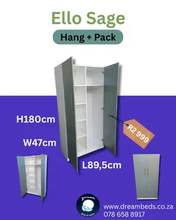 Retro Bed Side Table - Grey - 1 Drawer - R1 099