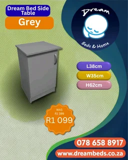 Dream Bed Side Table - Grey - R1 099