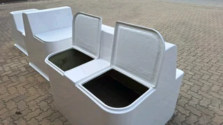 BRAND NEW FIBERGLASS BUM BOXES