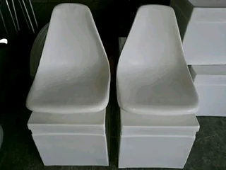 FIBERGLASS BOX WITH SWIVEL SEATS