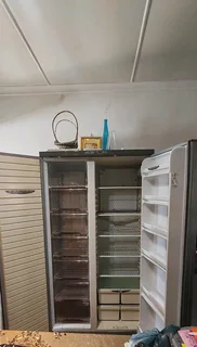 Defy side-by-side fridge