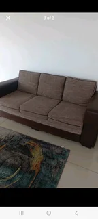 Brown 3 seater couch