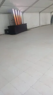 WHITE INTERLOCK FLOORING