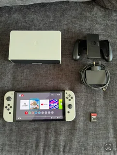 Nintendo Switch OLED (White) + Sniper Elite 4 – Excellent Condition