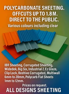 Polycarbonate roof sheeting