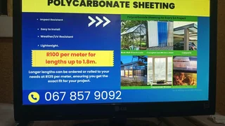 Polycarbonate roof sheeting