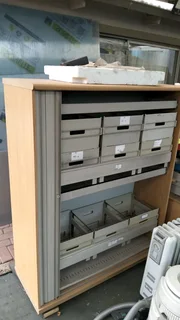 Office filling cabinet and desks