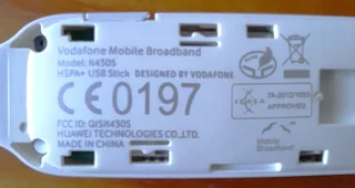 Vodafone mobile broadband USB stick. Model: Vodafone K4305.