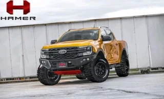 Motorized styling presents Hamer under body vehicle protection