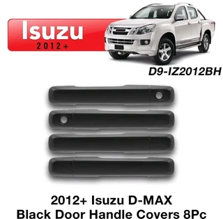 Isuzu Dmax Door Handle Covers Black 8pc 2012+ At Motorized Styling