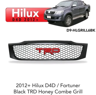 Hilux/fortuner D4d 2012+ Black Trd Honey Combe Grill At Motorized Styling