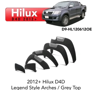 Hilux D4d 2012+ Legend Style Arches With Grey Top At Motorized Styling