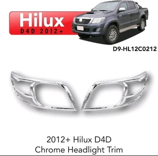 Hilux d4d 2012+ Chrome headlight trims at motorizedstyling