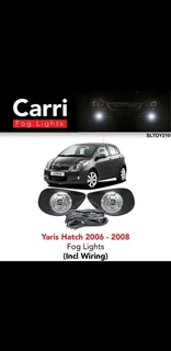 Yaris hatch 2006-2008 fog lights with wiring available at Motorizedstyling