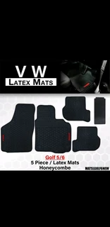 Golf 5/6 5 piece latex mats honeycombe available at Motorizedstyling