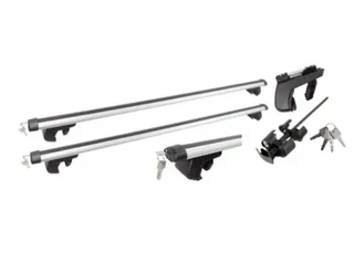 Oval aluminum roof rack with lock set