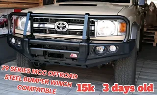 Motorized styling mcc landcruiser 79 series front steel bumper