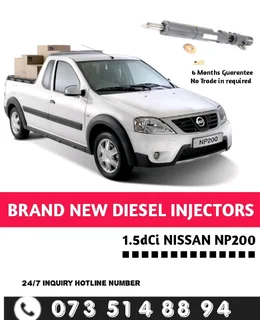 Diesel Injectors Nissan NP200 1.5dCi