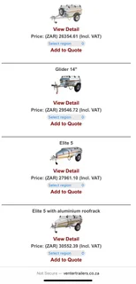 Clean as new Venter Trailer for sale