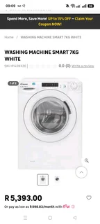 7kg Frontloader washing machine