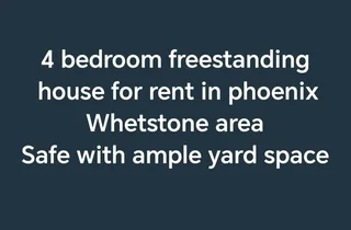 4 bedroom house for rent in whetstone phoenix
