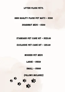 Litten Plush Pet care