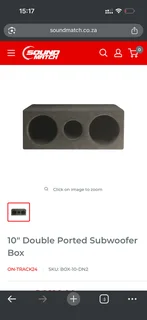 10” double subwoofer box