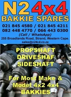 Propshaft Driveshaft Diff Sideshaft For Most Make & Model 4x2 4x4 Bakkies |tr|41
