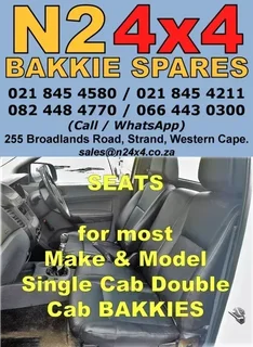 Seats For Most Make &amp; Model Single Cab Double Cab Bakkies |op|42