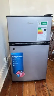 Midea 87L Double Door Bar Fridge  Silver