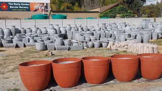 Garden cement pots ::: Nursery