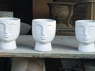 Garden cement pots ::: Nursery