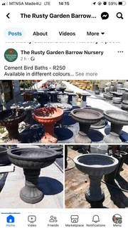 Garden cement pots ::: Nursery