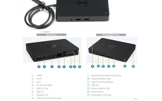 Dell Business Dock WD15 - Docking Station With Power Adapter