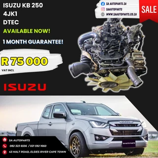 4jk1 Isuzu Kb250 Dmax Dtec Motor Engine For Sale