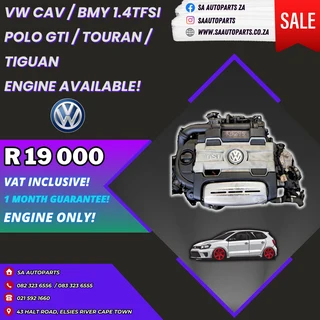 VW Polo GTi CAV 1.4TFSI motor engine for sale