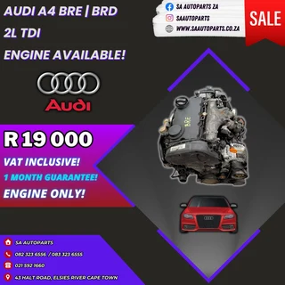 AUDI A4 2L TDI BRE BRD BLB motor engine for sale