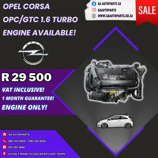 Opel Astra 1.6 Turbo OPC GTC motor engine for sale