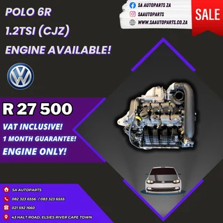 VW Polo TSi CJZ 1.2 motor engine for sale