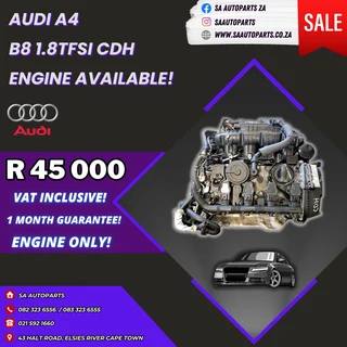 AUDI A4 B8 CDH 1.8TFSI motor engine for sale