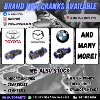 New Crankshafts in stock all makes and models