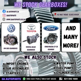 Import Gearboxes Available For Sale Manual Dsg Tip-tronic